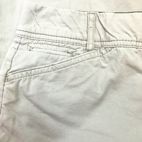 C&B Classic Cotton Blend Khaki Stretch Comfort Waist Capri Ankle Crop Pant 10 - Picture 4 of 6